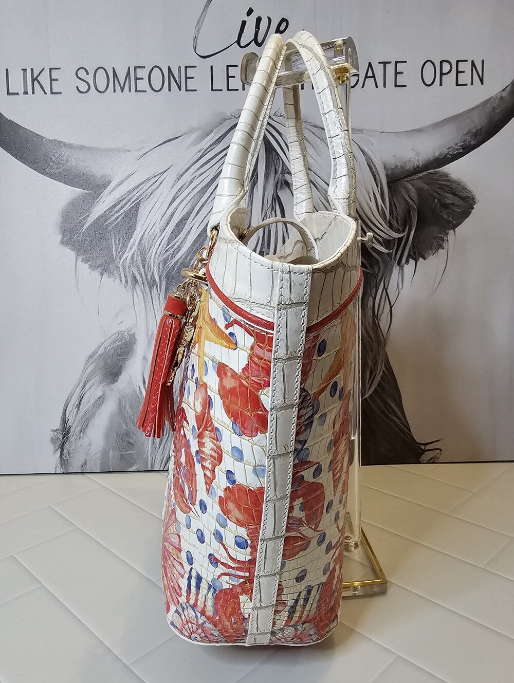 🦞 NWT Brahmin Jeanne Multi Chattaway Tote & Lobster Roll Ady Wallet Set 🦞 - Picture 9 of 10